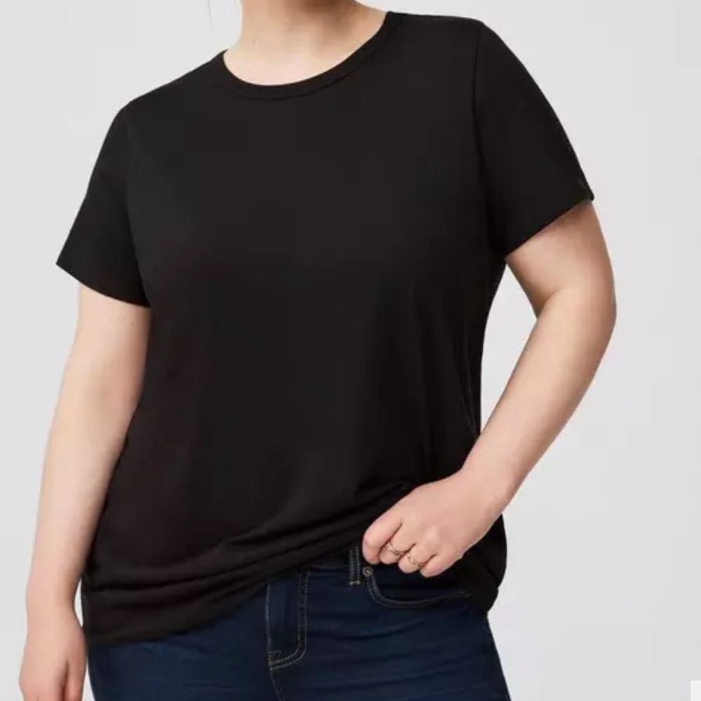 🏷️Torrid Super Soft Metallic Ringer Tee
